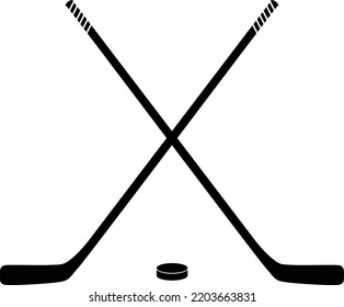 Clipart de hockey sticks - Ilustración vectorial