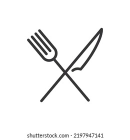Cuchillo cruzado y tenedor para el steak house o el logotipo de parrillada barbacoa.