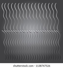 Crossed light lines on a gray background