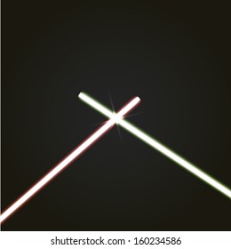 Crossed light sabers 