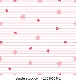 crossed line pattern There are small and large stars decorated with many fabrics or backgrounds.