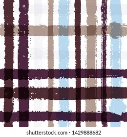 Crossed lines chequered pattern seamless stripes wallpaper. Hipster striped fabric print textile design. Vector intersecting lines blanket pattern. Ink texture sharp crossed stripes grid.