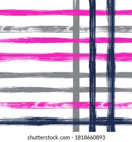 Crossed lines chequered pattern seamless stripes wallpaper.  Fashion modern style.  Colorful tartan crossed stripes grid.
