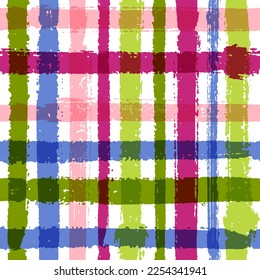 Crossed lines chequered pattern seamless stripes wallpaper. Boho striped fabric print textile design. Vector intersecting lines kilt pattern. Watercolor sharp crossed stripes graphics. - Powered by Shutterstock - Get 15% off with code: PIKWIZARD15