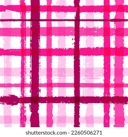 Crossed lines chequered pattern seamless stripes backdrop. Stylish striped fabric print textile design. Vector intersecting lines lattice pattern. Structured rustic crossed stripes graphics. svg