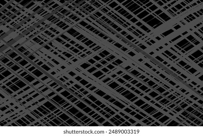 Las líneas cruzadas tienen la forma de una red de cuerda, que cruza con sombras sin fondo