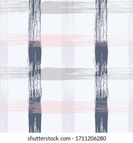 Crossed lines pink pattern seamless stripes wallpaper. Tartan plaid pattern in purple, green, and white for flannel shirt or other modern fashion clothing design.