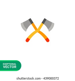 Crossed Lumberjack Axes Icon