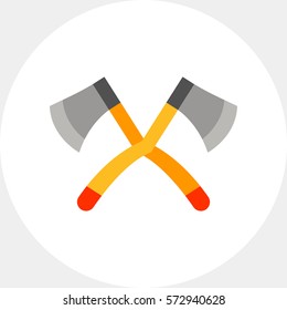 Crossed Lumberjack Axes Icon
