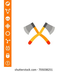 Crossed Lumberjack Axes Icon