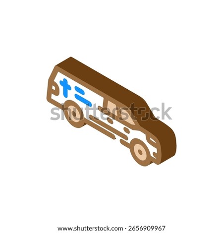 crossed medical tools mortality isometric icon vector. crossed medical tools mortality sign. isolated symbol illustration