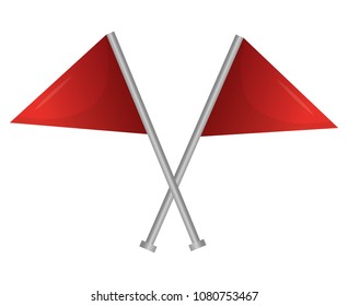 crossed navigation gps flags direction