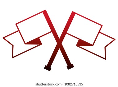crossed navigation gps flags direction