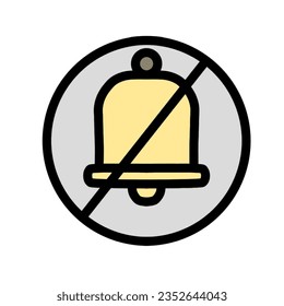 Crossed out bell shaped vector. A black bell curve with a diagonal red line crossing it out. This vector can be used to represent the concept of failure, rejection, or prohibition. It can also be used