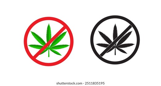 Kreuzte Marihuana-Blätter und Gelenke
