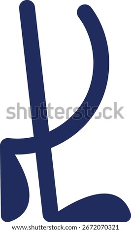 Crossed pair of legs vector illustration