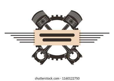 crossed pistons gear engine industry automotive