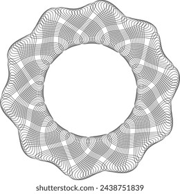 Crossed radial lines pattern. Protection watermark symbol