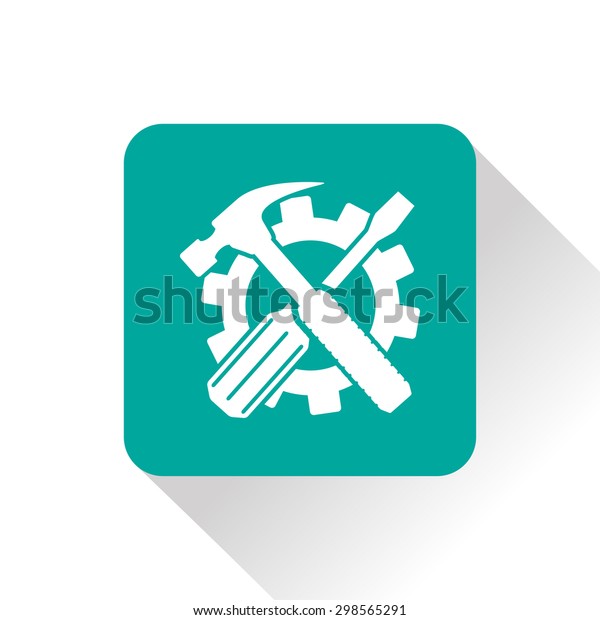 Crossed Screwdriver Hammer Tools Vector Stock Vector (Royalty Free