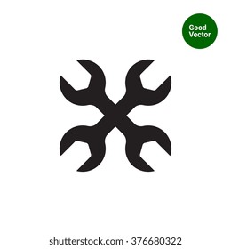 Crossed spanners icon