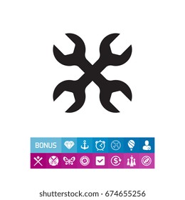 Crossed spanners icon