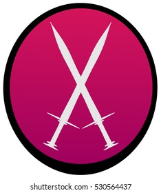 The crossed swords.