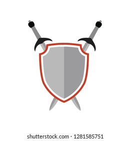  Crossed swords and shield symbol