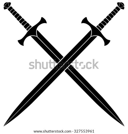 Crossed Swords Silhouette