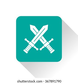 crossed swords vector icon