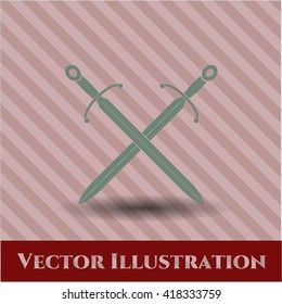 Crossed Swords vector icon