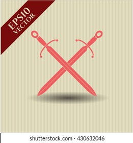 Crossed Swords vector icon