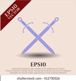 Crossed Swords vector symbol