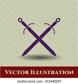 Crossed Swords vector symbol