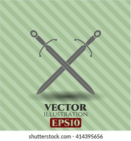 Crossed Swords vector symbol