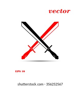  crossed swords, vector,icon