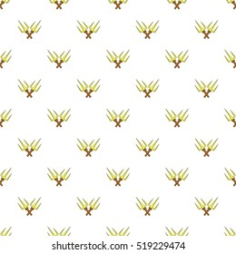 Crossed tridents pattern. Cartoon illustration of crossed tridents vector pattern for web