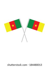 Crossed Vector Cameroon Flags