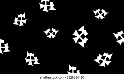 crossed white axes on black background symbol of deforestation wallpaper for design
