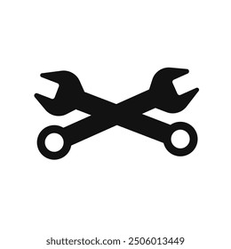 crossed wrench tool icon symbol