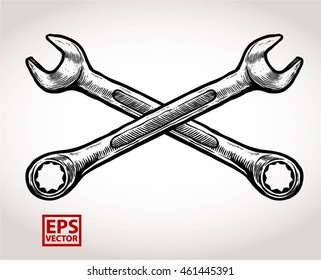 Wrenches Crossed Wrenches Images, Stock Photos & Vectors | Shutterstock
