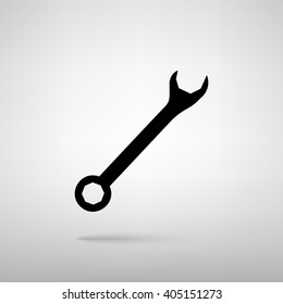 Crossed wrenches sign