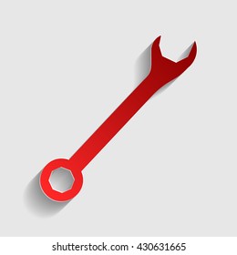 Crossed wrenches sign
