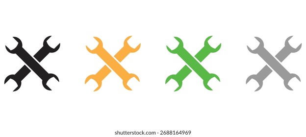 Llaves cruzadas y llave Icon