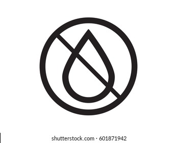 crossed-drop, icon, vector illustration eps10