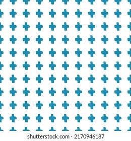 crosses abstract geometric vector seamless pattern pluses