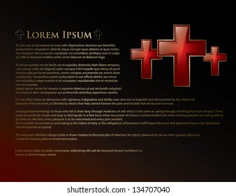 Crosses background - vector illustration