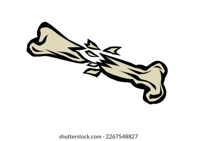 crosses bones pirate vector logo