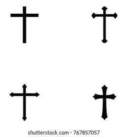 crosses icon set