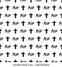  crosses and rip seamless pattern . Vector illustration