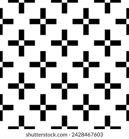 Cruza el adorno sin costuras. Comprueba el patrón. Ilustración de cuadrados. Fondo de pantalla Azulejos. Motivo étnico. Fondo de formas. Fondo de formularios. Papel digital, impresión textil, diseño web, imagen abstracta. Arte vectorial.